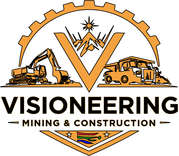 Visioneering Detailed Logo Orange & Black